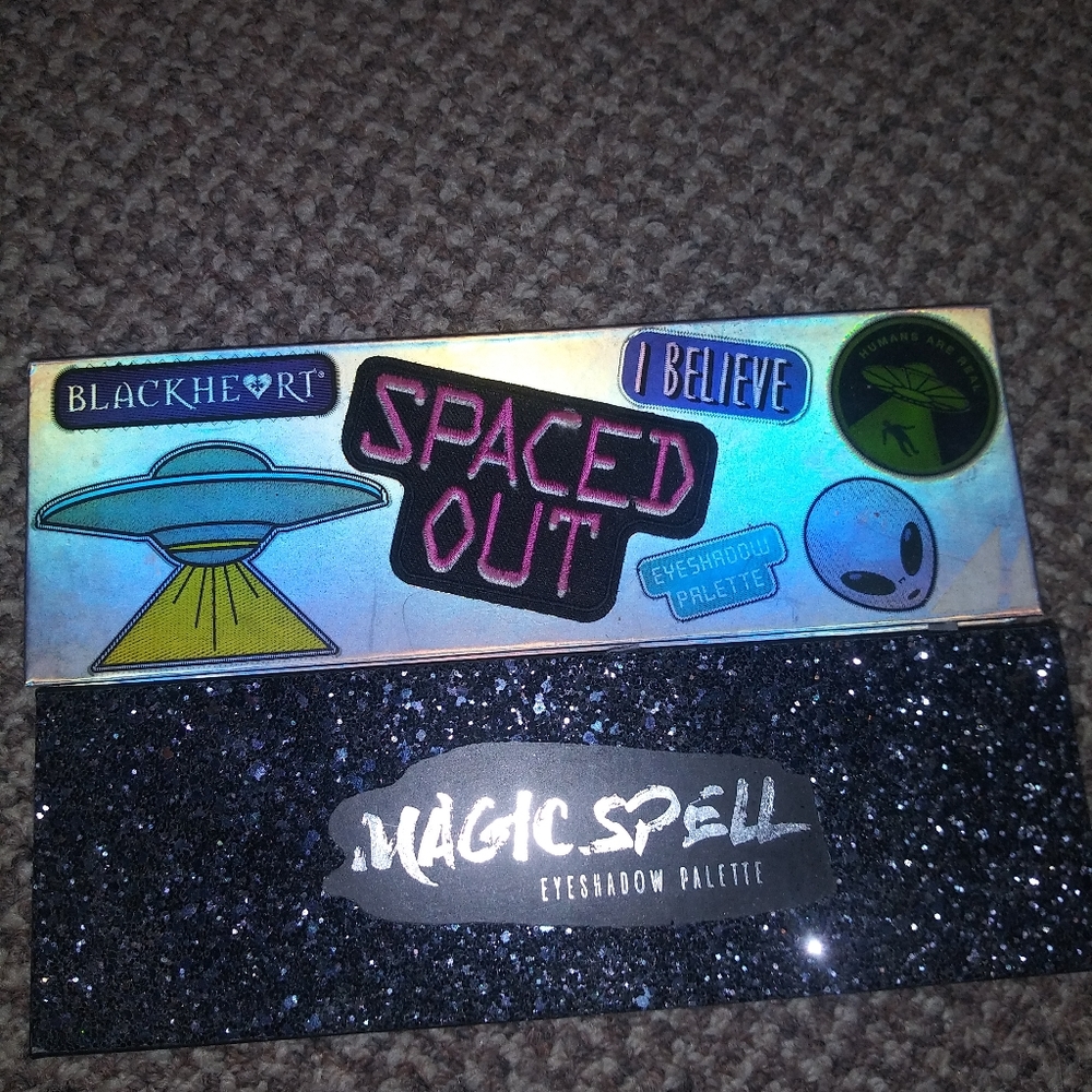 Spaced out & Black magic eyeshadow pallets